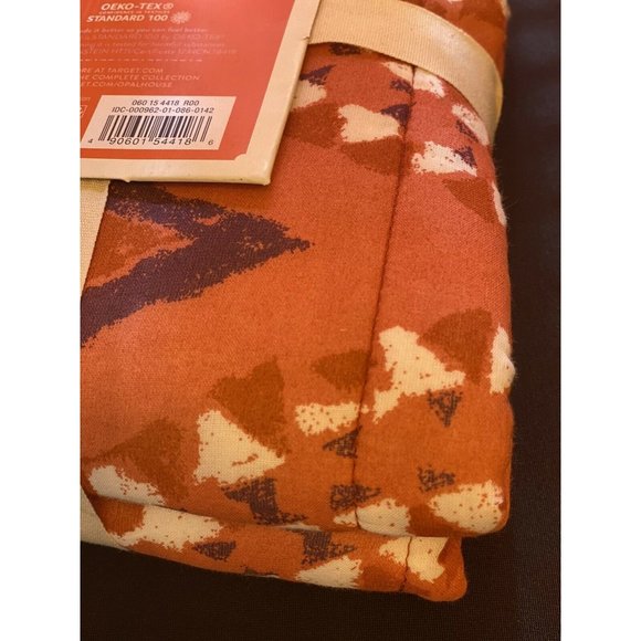 Standard Global Paisley Pieced Sham Rust Red Opalh - Picture 8 of 9